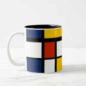 Tasse 2 Couleurs bauhaus motif peinture géométrique abstraite mo (Gauche)