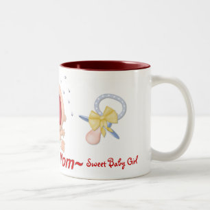 Tasse 2 Couleurs Bawling Baby - New Mom - Girl - Personnaliser