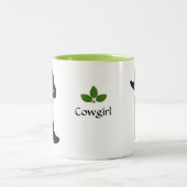 Tasse 2 Couleurs Bay Leaf, Cowgirl Black Casquette & Boot (Centre)