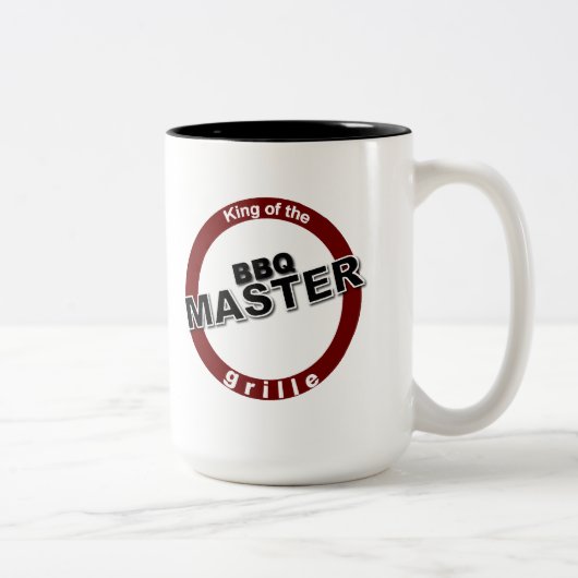 Tasse 2 Couleurs BBQ Master King of the Grille (Droit)