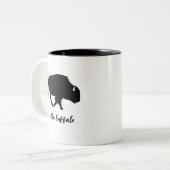 Tasse 2 Couleurs Be the Buffalo Silhouette (Devant gauche)