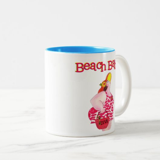 Tasse 2 Couleurs "Beach Babe" (Devant droit)