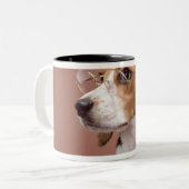 Tasse 2 Couleurs Beagle (Devant gauche)