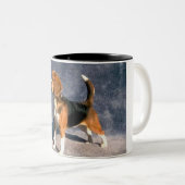Tasse 2 Couleurs beagle (Devant droit)