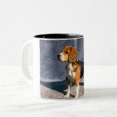 Tasse 2 Couleurs beagle (Devant gauche)