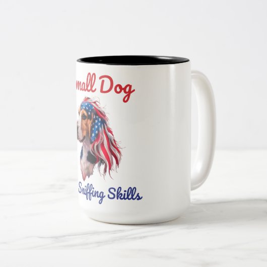 Tasse 2 Couleurs Beagle (Devant droit)