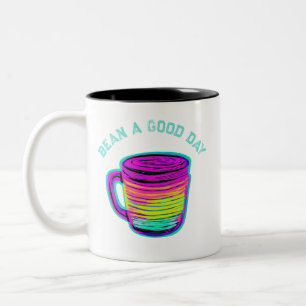 Tasse 2 Couleurs Bean a Good Day pour les amateurs de café
