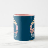 Tasse 2 Couleurs Bear rétro de Bellingham Washington (Centre)