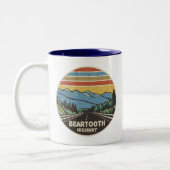 Tasse 2 Couleurs Beartooth Highway Montana Wyoming Mountains (Gauche)