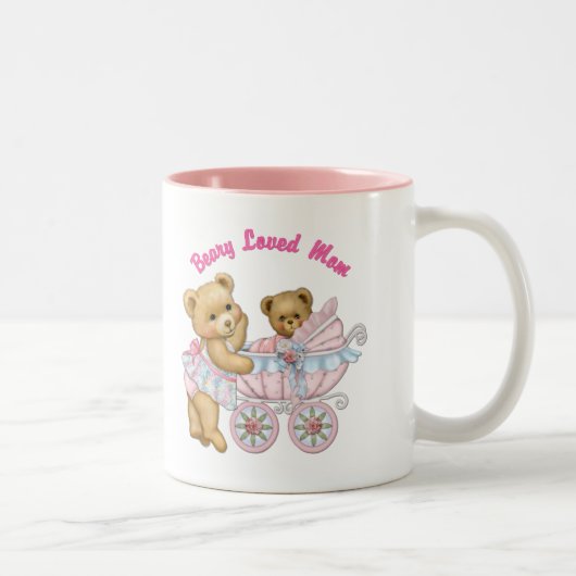 Tasse 2 Couleurs Beary Loved Maman (Droit)