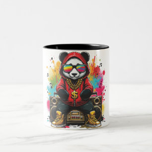 Tasse 2 Couleurs Beatbox Panda : Grooving in Style