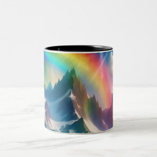 Tasse 2 Couleurs Beau arc-en-ciel Imaginaire royaume