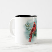 Tasse 2 Couleurs Beau Cardinal Rouge/Bereavement (Devant gauche)