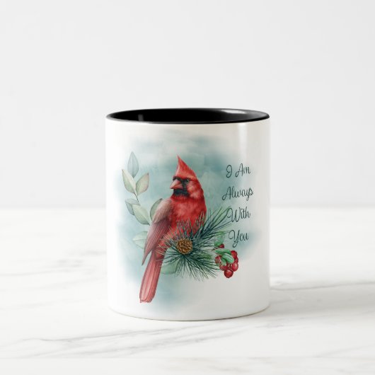 Tasse 2 Couleurs Beau Cardinal Rouge/Bereavement (Centre)