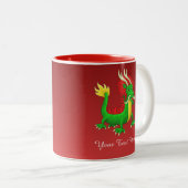 Tasse 2 Couleurs Beau dragon chinois (Devant droit)