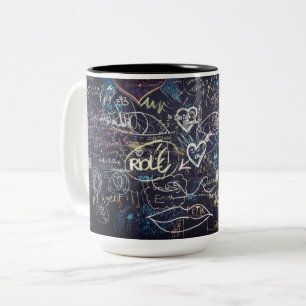Tasse 2 Couleurs Beau graffiti
