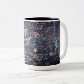 Tasse 2 Couleurs Beau graffiti (Devant droit)