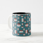 Tasse 2 Couleurs Beau Motif d'été (Devant gauche)