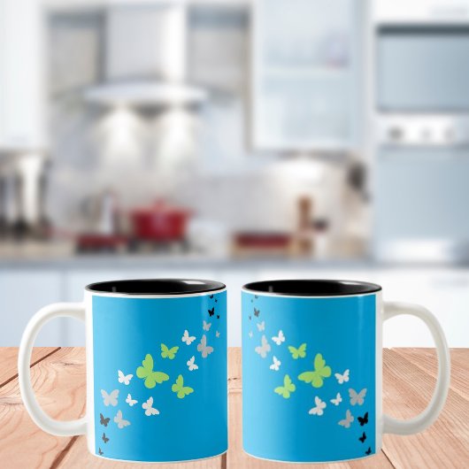 Tasse 2 Couleurs Beau Papillon Fierté Agender