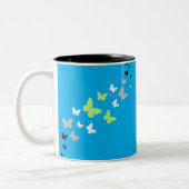 Tasse 2 Couleurs Beau Papillon Fierté Agender (Gauche)