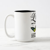 Tasse 2 Couleurs Beau Papillon Zodiac Traits/Libra (Gauche)