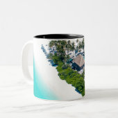 Tasse 2 Couleurs Beau Paysage De Plage (Devant gauche)