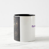 Tasse 2 Couleurs Beau Peacock Orné (Centre)