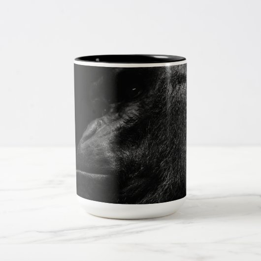 Tasse 2 Couleurs Beau primat de gorille (Centre)