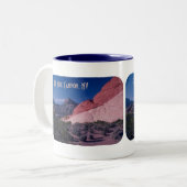 Tasse 2 Couleurs Beau Red Rock Canyon Nevada (Devant gauche)