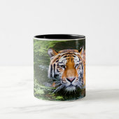 Tasse 2 Couleurs Beau tigre dans l'eau (Centre)