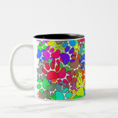 Tasse 2 Couleurs Beaucoup D'Empreintes de pattes De Chiens Partout (Gauche)