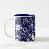 Tasse 2 Couleurs Beautés botaniques Bleu (Gauche)