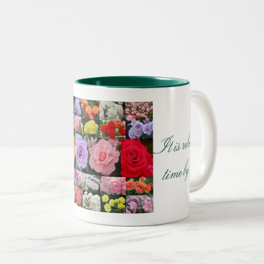 Tasse 2 Couleurs Beautiful Roses (Devant droit)