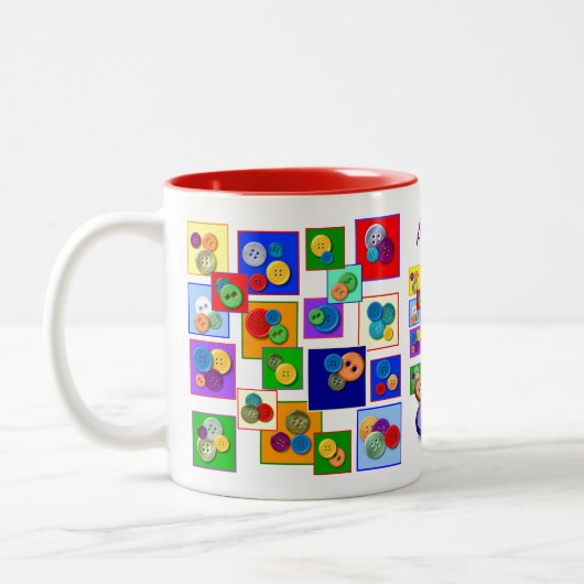 Tasse 2 Couleurs Beaux boutons (Gauche)