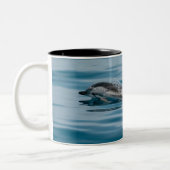 Tasse 2 Couleurs Beaux dauphins aquatiques (Gauche)