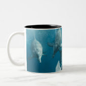 Tasse 2 Couleurs Beaux dauphins mignons (Gauche)