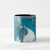 Tasse 2 Couleurs Beaux dauphins mignons (Centre)