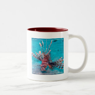 Tasse 2 Couleurs Beaux poissons rouges de lion