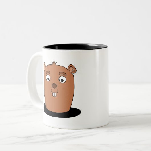 Tasse 2 Couleurs Beaver coming out (Devant gauche)