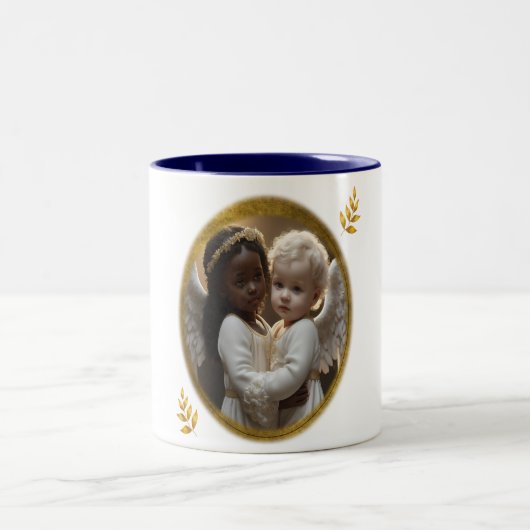 Tasse 2 Couleurs Bébé Anges (Centre)