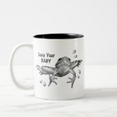 Tasse 2 Couleurs Bébé d'année bissextile : Saut de la grenouille au (Gauche)