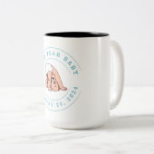 Tasse 2 Couleurs Bébé de l'année bissextile 2024 (Devant droit)