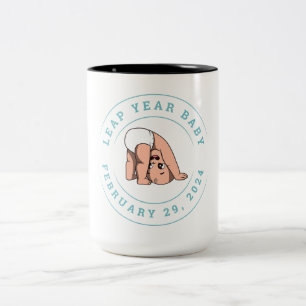 Tasse 2 Couleurs Bébé de l'année bissextile 2024