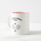 Tasse 2 Couleurs Bébé de racquetball (Devant gauche)