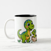 Tasse 2 Couleurs bébé dinosaure (Gauche)