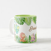 Tasse 2 Couleurs Bébé Dinosaures (Devant gauche)