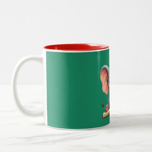 Tasse 2 Couleurs Bébé Éléphant Sage (Gauche)