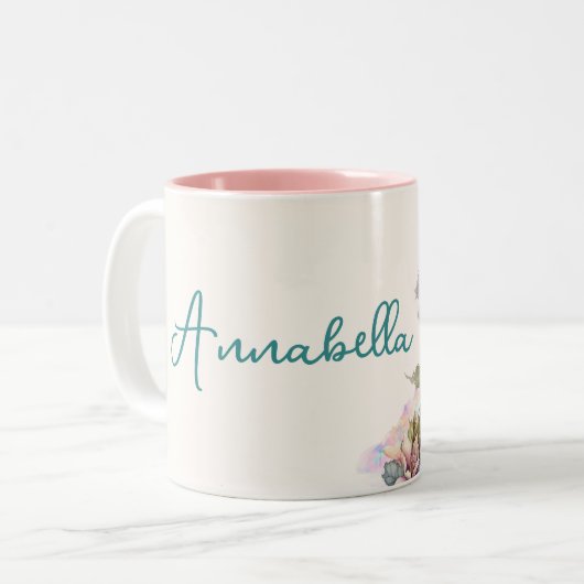 Tasse 2 Couleurs Bébé mignon Oeuf Dragon (Devant gauche)