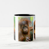 Tasse 2 Couleurs Bébé Orangutan, face à face (Centre)