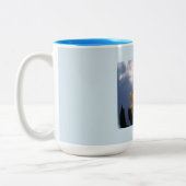 Tasse 2 Couleurs Bébé Rose Bleu Blanc (Gauche)